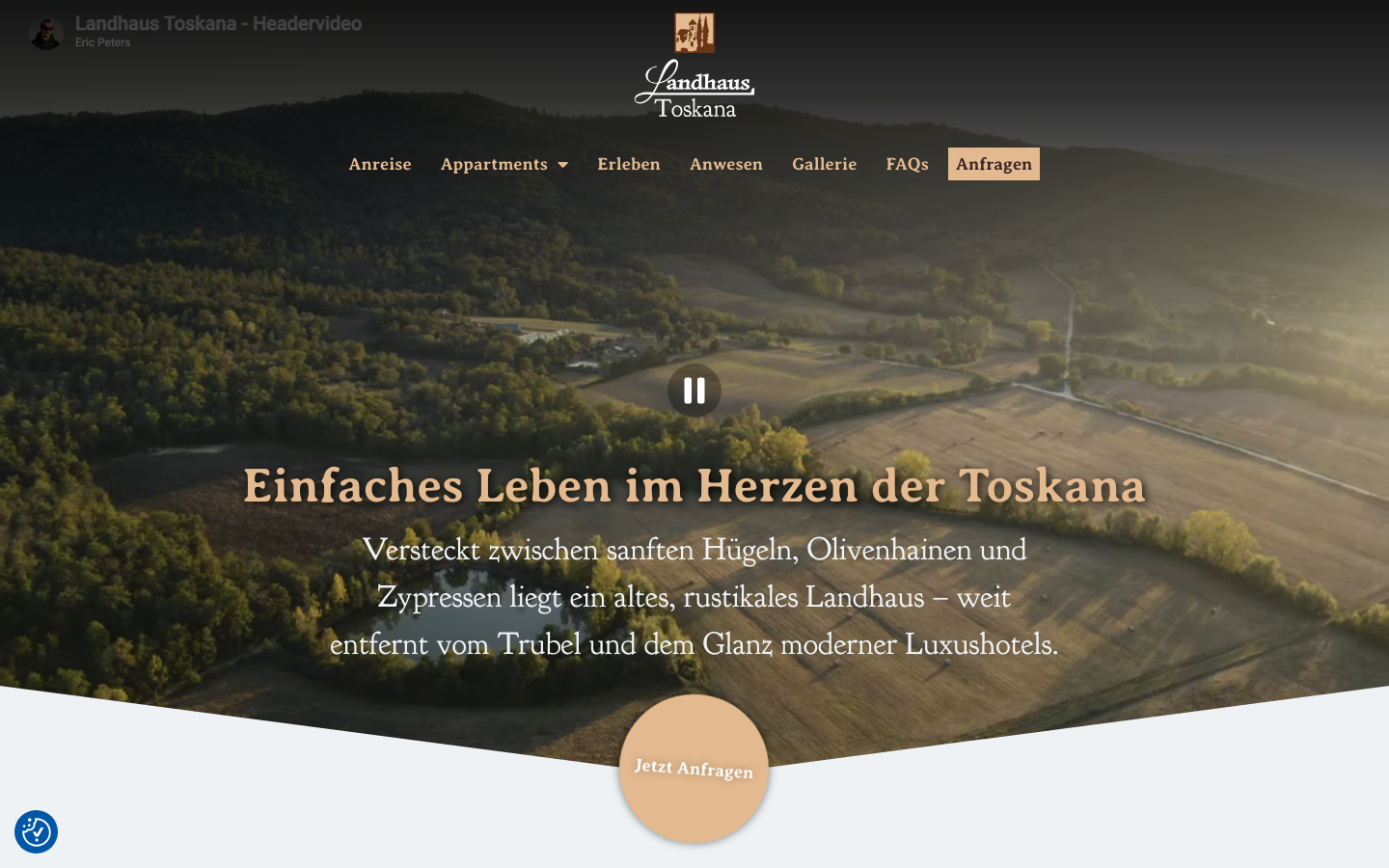 Landhaus in der Toskana – Projektvorschau