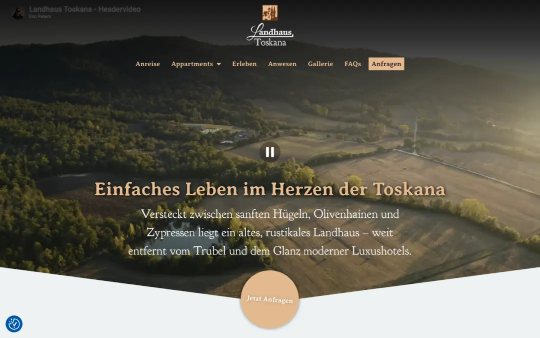 Landhaus in der Toskana – Projektvorschau