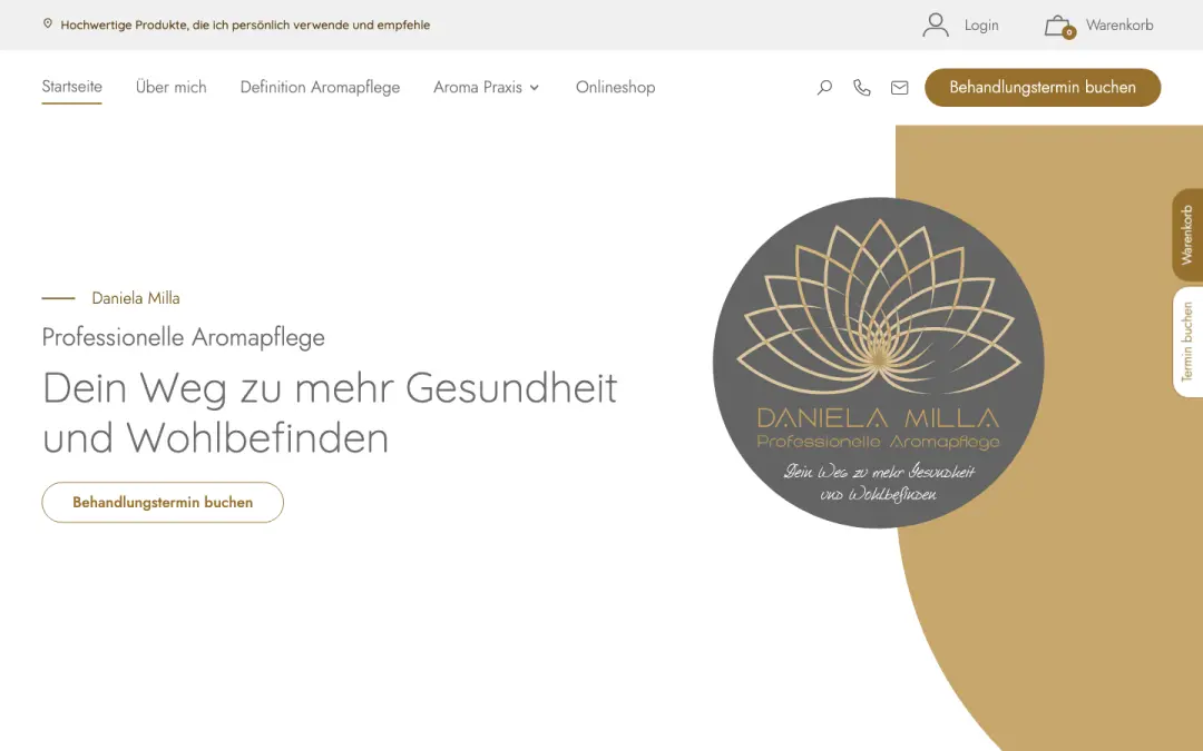 Professionelle Aromapflege – Projektvorschau